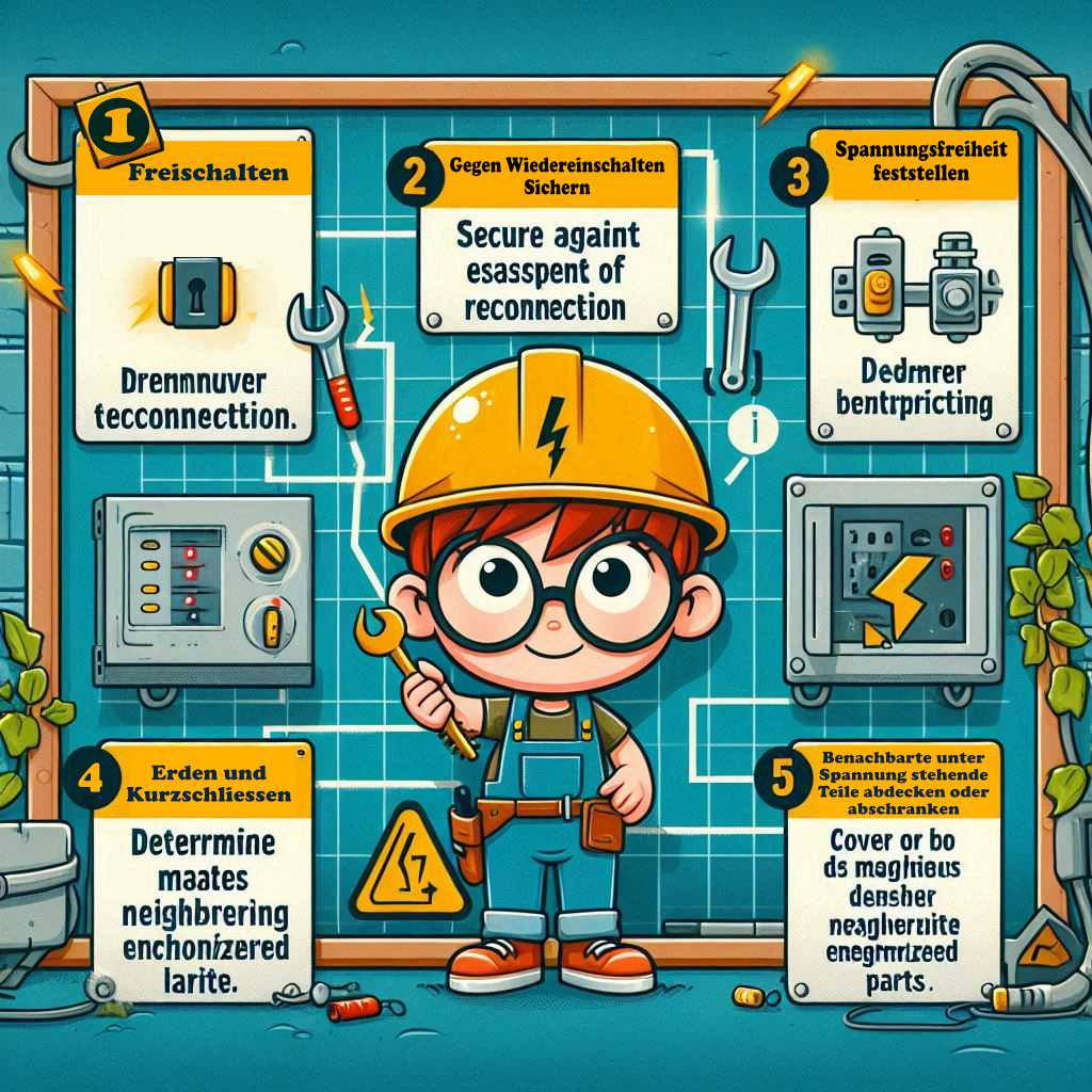 Die 5 Sicherheitsregeln der Elektrotechnik